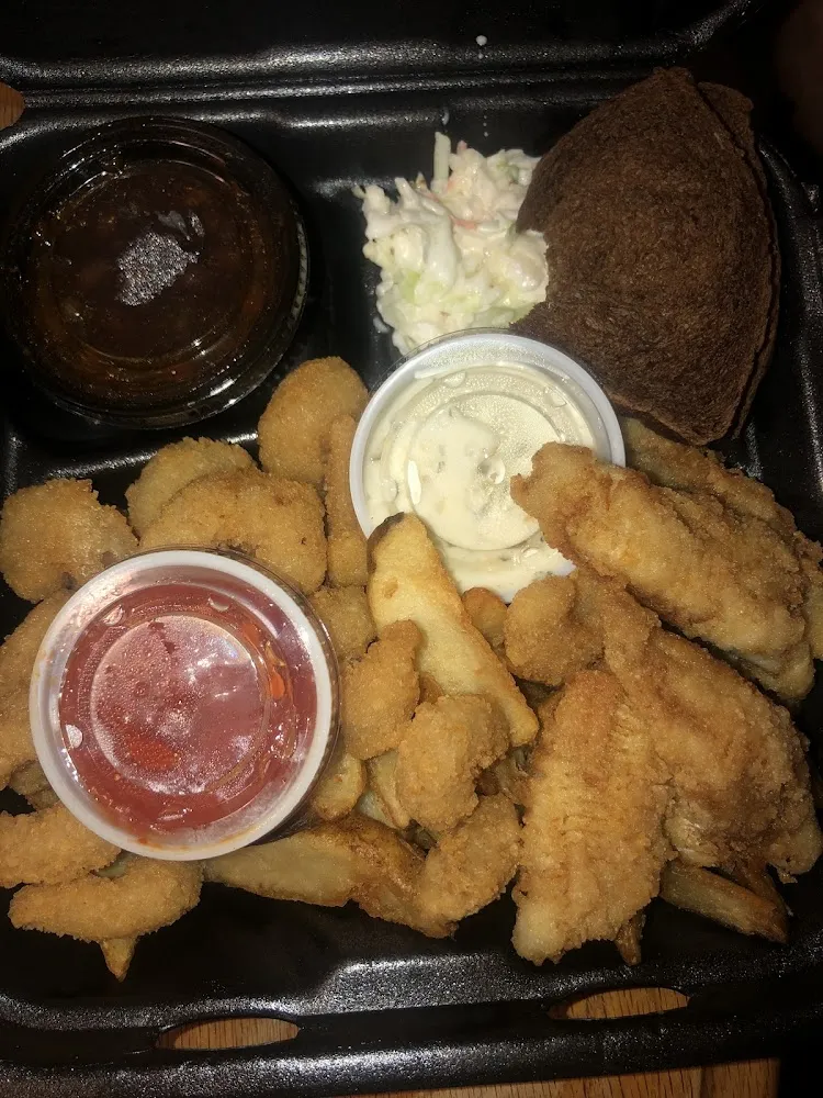 Perch and Shrimp Dinner